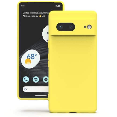 YATWIN für Google Pixel 7 Hülle, Premium Silikon Handyhülle mit Seidig-Weicher Berühren Ultra Dünne Stoßfeste Kratzfeste Schutzhülle, Gelb YATWIN für Google Pixel 7 Hülle, Premium Silikon Handyhülle mit Seidig-Weicher Berühren Ultra Dünne Stoßfeste Kratzfeste Schutzhülle, Gelb von YATWIN