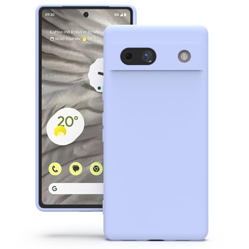 YATWIN für Google Pixel 7A Hülle, Premium Silikon Handyhülle mit Kameraschutz, Seidig-Weicher Berühren Ultra Dünne Stoßfeste Kratzfeste Schutzhülle, Lila von YATWIN