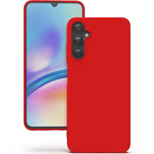 YATWIN für Samsung Galaxy A05S Hülle, Premium Silikon Handyhülle mit Kameraschutz, Seidig-Weicher Berühren Ultra Dünne Stoßfeste Kratzfeste Schutzhülle, Rot von YATWIN
