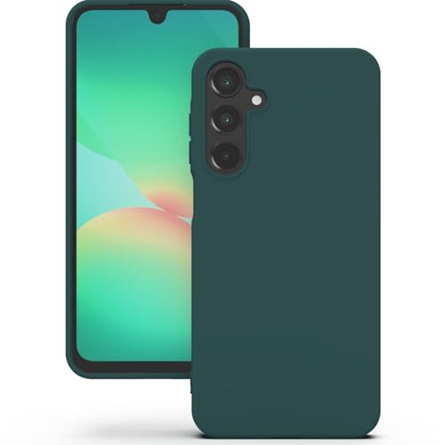 YATWIN für Samsung Galaxy A26 5G Hülle, Premium Silikon Handyhülle mit Kameraschutz, Seidig-Weicher Berühren Ultra Dünne Stoßfeste Kratzfeste Schutzhülle, Grün von YATWIN