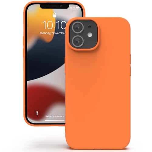 YATWIN für iPhone 12 Mini Hülle, Premium Silikon Handyhülle mit Kameraschutz, Seidig-Weicher Berühren Ultra Dünne Stoßfeste Kratzfeste Schutzhülle, Orange YATWIN für iPhone 12 Mini Hülle, Premium Silikon Handyhülle mit Kameraschutz, Seidig-Weicher Berühren Ultra Dünne Stoßfeste Kratzfeste Schutzhülle, Orange von YATWIN