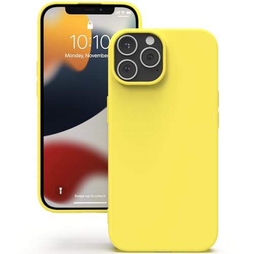 YATWIN für iPhone 12 Pro Max Hülle, Weich Dünn Silikonhülle mit Kameraschutz, 360 Grad Schutz Stoßfest Kratzfest Schutzhülle Cover - Gelb von YATWIN