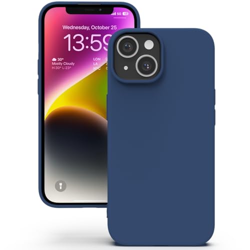 YATWIN für iPhone 13 Hülle, Premium Silikon Handyhülle mit Kameraschutz, Seidig-Weicher Berühren Ultra Dünne Stoßfeste Kratzfeste Schutzhülle, Blau YATWIN für iPhone 13 Hülle, Premium Silikon Handyhülle mit Kameraschutz, Seidig-Weicher Berühren Ultra Dünne Stoßfeste Kratzfeste Schutzhülle, Blau von YATWIN