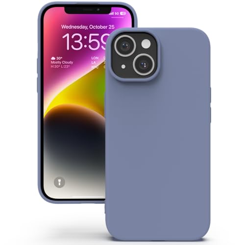 YATWIN für iPhone 13 Hülle, Premium Silikon Handyhülle mit Kameraschutz, Seidig-Weicher Berühren Ultra Dünne Stoßfeste Kratzfeste Schutzhülle, Lavendelgrau YATWIN für iPhone 13 Hülle, Premium Silikon Handyhülle mit Kameraschutz, Seidig-Weicher Berühren Ultra Dünne Stoßfeste Kratzfeste Schutzhülle, Lavendelgrau von YATWIN