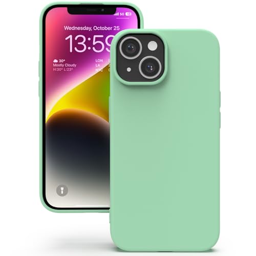 YATWIN für iPhone 13 Mini Hülle, Premium Silikon Handyhülle mit Kameraschutz, Seidig-Weicher Berühren Ultra Dünne Stoßfeste Kratzfeste Schutzhülle, Hellcyan YATWIN für iPhone 13 Mini Hülle, Premium Silikon Handyhülle mit Kameraschutz, Seidig-Weicher Berühren Ultra Dünne Stoßfeste Kratzfeste Schutzhülle, Hellcyan von YATWIN