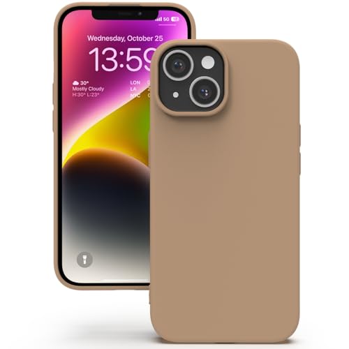 YATWIN für iPhone 13 Mini Hülle, Premium Silikon Handyhülle mit Seidig-Weicher Berühren Ultra Dünne Stoßfeste Kratzfeste Schutzhülle, Milchtee YATWIN für iPhone 13 Mini Hülle, Premium Silikon Handyhülle mit Seidig-Weicher Berühren Ultra Dünne Stoßfeste Kratzfeste Schutzhülle, Milchtee von YATWIN