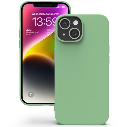 YATWIN für iPhone 13 Mini Hülle, Premium Silikon Handyhülle mit Kameraschutz, Seidig-Weicher Berühren Ultra Dünne Stoßfeste Kratzfeste Schutzhülle, Mintgrün YATWIN für iPhone 13 Mini Hülle, Premium Silikon Handyhülle mit Kameraschutz, Seidig-Weicher Berühren Ultra Dünne Stoßfeste Kratzfeste Schutzhülle, Mintgrün von YATWIN