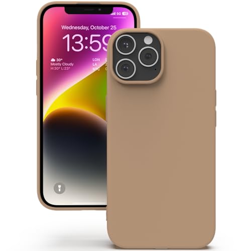 YATWIN für iPhone 13 Pro Hülle, Premium Silikon Handyhülle mit Kameraschutz, Seidig-Weicher Berühren Ultra Dünne Stoßfeste Kratzfeste Schutzhülle, Milchtee YATWIN für iPhone 13 Pro Hülle, Premium Silikon Handyhülle mit Kameraschutz, Seidig-Weicher Berühren Ultra Dünne Stoßfeste Kratzfeste Schutzhülle, Milchtee von YATWIN