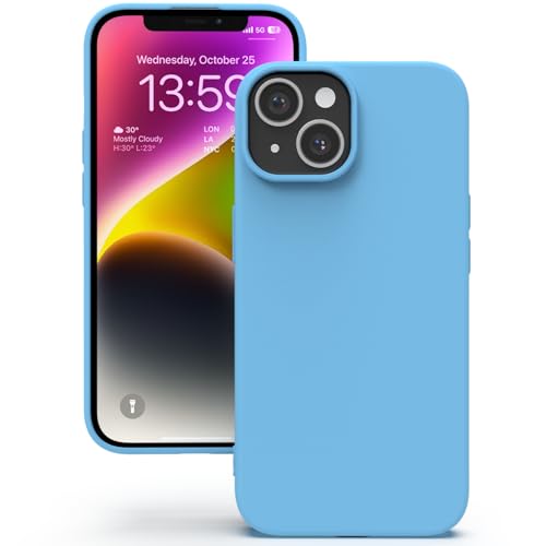 YATWIN für iPhone 14 Plus Hülle, Premium Silikon Handyhülle mit Seidig-Weicher Berühren Ultra Dünne Stoßfeste Kratzfeste Schutzhülle, Azurblau YATWIN für iPhone 14 Plus Hülle, Premium Silikon Handyhülle mit Seidig-Weicher Berühren Ultra Dünne Stoßfeste Kratzfeste Schutzhülle, Azurblau von YATWIN