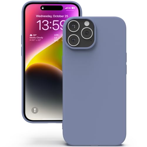 YATWIN für iPhone 14 Pro Hülle, Premium Silikon Handyhülle mit Kameraschutz, Seidig-Weicher Berühren Ultra Dünne Stoßfeste Kratzfeste Schutzhülle, Lavendelgrau YATWIN für iPhone 14 Pro Hülle, Premium Silikon Handyhülle mit Kameraschutz, Seidig-Weicher Berühren Ultra Dünne Stoßfeste Kratzfeste Schutzhülle, Lavendelgrau von YATWIN