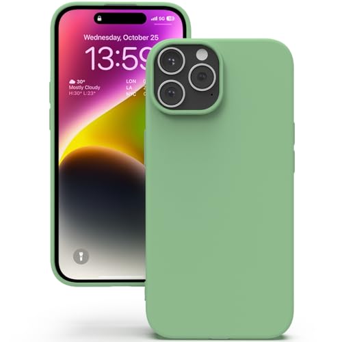 YATWIN für iPhone 14 Pro Hülle, Premium Silikon Handyhülle mit Kameraschutz, Seidig-Weicher Berühren Ultra Dünne Stoßfeste Kratzfeste Schutzhülle, Mintgrün YATWIN für iPhone 14 Pro Hülle, Premium Silikon Handyhülle mit Kameraschutz, Seidig-Weicher Berühren Ultra Dünne Stoßfeste Kratzfeste Schutzhülle, Mintgrün von YATWIN