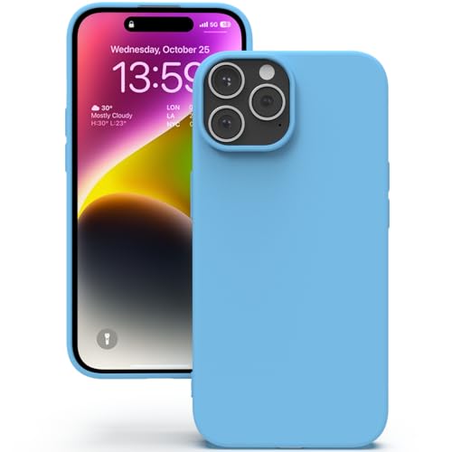 YATWIN für iPhone 14 Pro Max Hülle, Premium Silikon Handyhülle mit Kameraschutz, Seidig-Weicher Berühren Ultra Dünne Stoßfeste Kratzfeste Schutzhülle, Himmelblau YATWIN für iPhone 14 Pro Max Hülle, Premium Silikon Handyhülle mit Kameraschutz, Seidig-Weicher Berühren Ultra Dünne Stoßfeste Kratzfeste Schutzhülle, Himmelblau von YATWIN