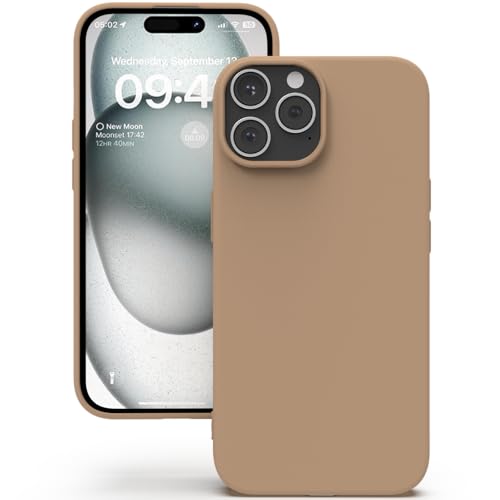 YATWIN für iPhone 15 Pro Max Hülle, Premium Silikon Handyhülle mit Kameraschutz, Seidig-Weicher Berühren Ultra Dünne Stoßfeste Kratzfeste Schutzhülle, Milchtee YATWIN für iPhone 15 Pro Max Hülle, Premium Silikon Handyhülle mit Kameraschutz, Seidig-Weicher Berühren Ultra Dünne Stoßfeste Kratzfeste Schutzhülle, Milchtee von YATWIN