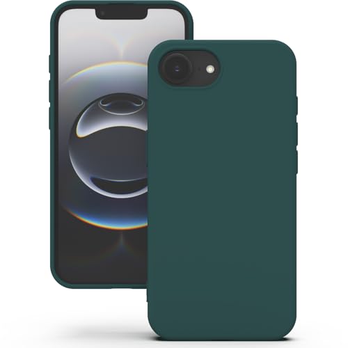 YATWIN für iPhone 16e Hülle, Premium Silikon Handyhülle mit Kameraschutz, Seidig-Weicher Berühren Ultra Dünne Stoßfeste Kratzfeste Schutzhülle, Grün von YATWIN