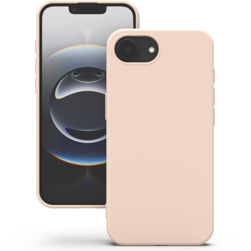 YATWIN für iPhone 16e Hülle, Premium Silikon Handyhülle mit Kameraschutz, Seidig-Weicher Berühren Ultra Dünne Stoßfeste Kratzfeste Schutzhülle, Hellrosa von YATWIN