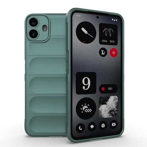 YAYIYY Hülle für Nothing CMF Phone 1, Weiches TPU, Sturzsicher, Kratzfest, Stoßdämpfende Schutzhülle für Nothing CMF Phone 1. Dunkelgrün von YAYIYY