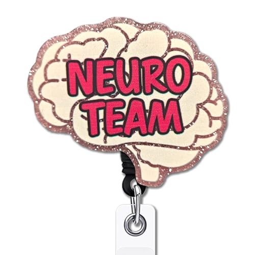 YAZMEEN Ausweishalter für Krankenschwestern, einziehbar, mit Krokodilklemme, Ausweishalter, lustig, Gehirn, Braun, Glitzer, Geschenk für Neurologen, Neurologie, Krankenschwester, Arzt, Kollegen, YAZMEEN Ausweishalter für Krankenschwestern, einziehbar, mit Krokodilklemme, Ausweishalter, lustig, Gehirn, Braun, Glitzer, Geschenk für Neurologen, Neurologie, Krankenschwester, Arzt, Kollegen, von YAZMEEN