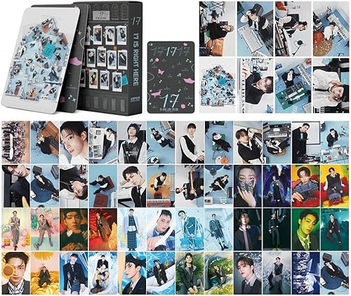 Seventeen Photocards 55 Stück Seventeen 17 IS RIGHT HERE Neues Album Seventeen Lomo Postkarten Geschenk für Fan von YAzgan