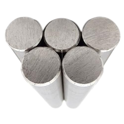Edelstahl 304 Rundstangen， 5 Stück Rundstäbe, 8 mm Durchmesser, solide Wellenstäbe for verschiedene Wellen, DIY-Bastelarbeiten, Modellauto, Flugzeug, Schiff(8X300Mm) von YBAAKZIIR