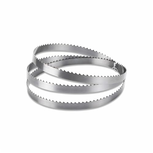 Geschliffenes Zahnsägeblatt, 14TPI X 6mm 1/4 Zoll Bandsägeblätter, 42 55 56 58 59 62 67 69 70 72 88 Zoll Bandsägeblatt, Schneidholzwerkzeug for Holzkunststoff(69 x 1/4 inch) von YBAAKZIIR