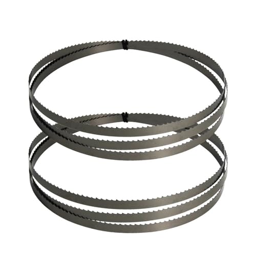 Geschliffenes Zahnsägeblatt, 2 Stück 14 TPI Bandsägeblatt, 3/8 Zoll breites Bandsägeblatt, 9,5 mm Bandsägeblatt in mehreren Längen for Schneiden von Holz- und Kunststoffwerkzeugen(70 1/2 x 3/8 inch) Geschliffenes Zahnsägeblatt, 2 Stück 14 TPI Bandsägeblatt, 3/8 Zoll breites Bandsägeblatt, 9,5 mm Bandsägeblatt in mehreren Längen for Schneiden von Holz- und Kunststoffwerkzeugen(70 1/2 x 3/8 inch) von YBAAKZIIR