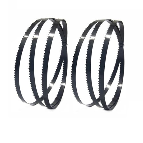 Geschliffenes Zahnsägeblatt, 2 Stück 1400 x 6,35 6TPI Bandsägeblätter, 55 Zoll tragbares Bandsägeblatt, 1/4 Zoll breites Bandsägeblatt for BS190 BS250 RSBS8 SM1303 von YBAAKZIIR