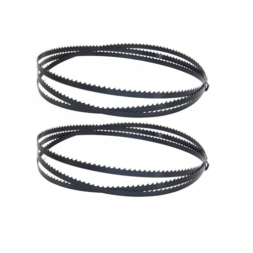 Geschliffenes Zahnsägeblatt, 2 Stück 6 TPI Sägeblätter for die Holzbearbeitung, 1/4 Zoll breites Bandsägeblatt, 1400 1425 2240 mm Bandsägeblatt for Schneiden von Holz und Kunststoff(55 x 1/4 inch) Geschliffenes Zahnsägeblatt, 2 Stück 6 TPI Sägeblätter for die Holzbearbeitung, 1/4 Zoll breites Bandsägeblatt, 1400 1425 2240 mm Bandsägeblatt for Schneiden von Holz und Kunststoff(55 x 1/4 inch) von YBAAKZIIR