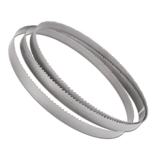 Geschliffenes Zahnsägeblatt, 3 Stück 10T Bandsägeblatt, 10TPI 1/4 Zoll Bandsägeblätter, 6 mm tragbare Bandsägeblätter mit mehreren Längen for die Holzbearbeitung for Kurvenschneiden(55 x 1/4 inch) von YBAAKZIIR