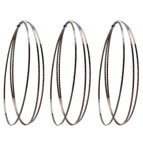 Geschliffenes Zahnsägeblatt, 42 55 56 58 59 62 67 69 70 72 88 Zoll Bandsägeblätter, 10TPI Bandsägeblatt, 1/4 Zoll 6 mm Bandsägeblatt for Holz/Kunststoff, 3 Stück(69 x 1/4 inch) von YBAAKZIIR