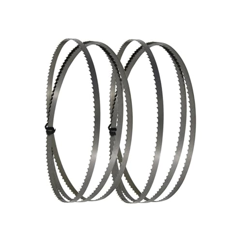 Geschliffenes Zahnsägeblatt, Tragbares Bandsägeblatt, 14TPI x 1/4 Zoll Bandsägeblätter, 6 mm Bandsägeblätter for die Holzbearbeitung, Holz- und Kunststoffschnitt, 2 Stück(70 1/2 x 1/4 inch) von YBAAKZIIR