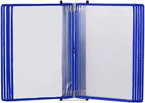 Wand-Dokumenten-Organizer, A4-Aktenhalter mit 3 Fächern 13x9x3,15 Zoll Display-Akten-Organizer(Red) von YBAAKZIIR