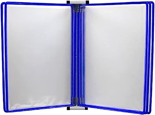 Wand-Dokumenten-Organizer, A4-Dokumenten- und Flipchart-Displayständer in Gelb mit den Maßen 13 x 9 x 1,57 Zoll(Blue) von YBAAKZIIR