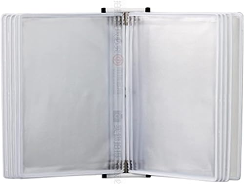 Wand-Dokumenten-Organizer, mit 10 doppelseitigen Paneelen. Wandmontierter Aktenhalter for Umblättern for Dokumente im A4-/Letter-Format. Ideal(C) von YBAAKZIIR