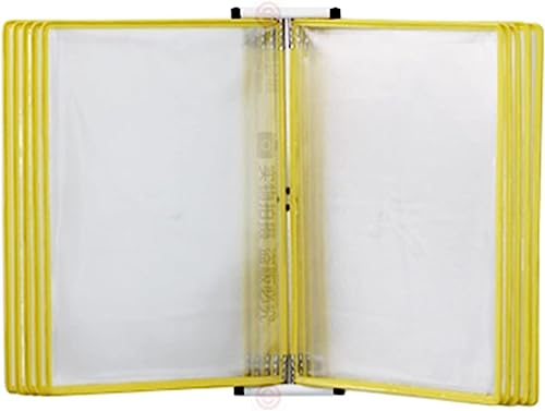 Wand-Dokumenten-Organizer, mit 10 doppelseitigen Paneelen. Wandmontierter Aktenhalter for Umblättern for Dokumente im A4-/Letter-Format. Ideal(F) von YBAAKZIIR