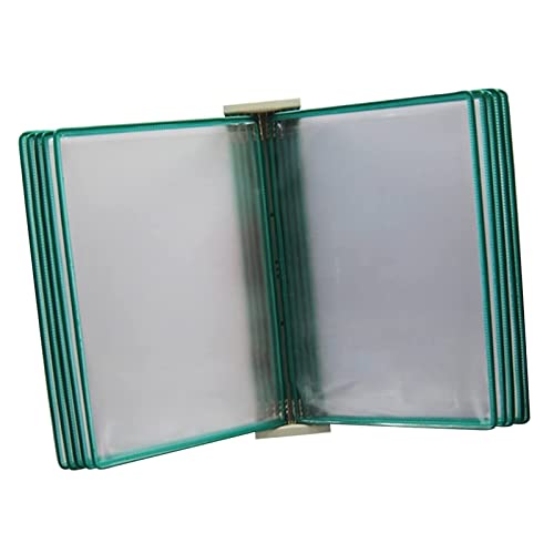 Wand-Dokumenten-Organizer, mit 10 doppelseitigen Tafeln im A4-Letter-Format, wandmontiertes Referenzsystem(Green) von YBAAKZIIR