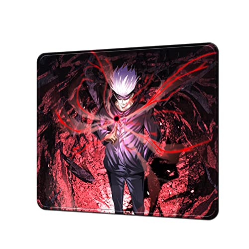 Anime Jujutsu Kaisen Mauspad, kleines Gaming-Mauspad, rutschfeste Gummiunterseite und genähte Kanten, Schreibtischunterlage für Computer, Zuhause, Büro, Arbeit und Arbeitszimmer, 29x24.9x0.3 cm (A11) von YBHNTZ