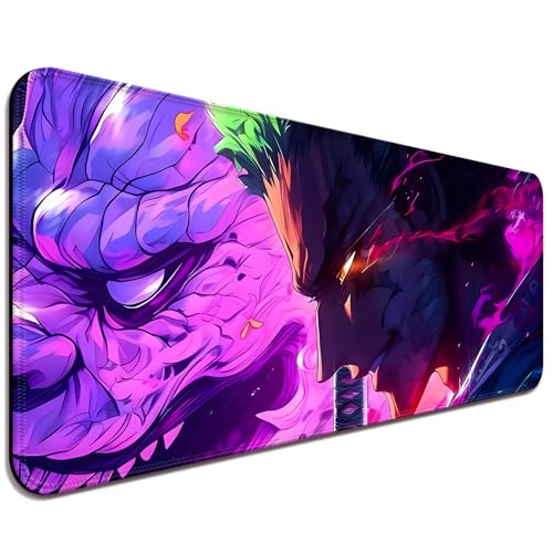 YBHNTZ Anime-Mauspad, erweitertes großes Gaming-Mauspad, rutschfeste Gummiunterseite und genähte Kanten, Schreibtischunterlage für Computer, Zuhause, Büro, Arbeit und Studium, 80 x 30 x 0,3 cm (L08) YBHNTZ Anime-Mauspad, erweitertes großes Gaming-Mauspad, rutschfeste Gummiunterseite und genähte Kanten, Schreibtischunterlage für Computer, Zuhause, Büro, Arbeit und Studium, 80 x 30 x 0,3 cm (L08) von YBHNTZ
