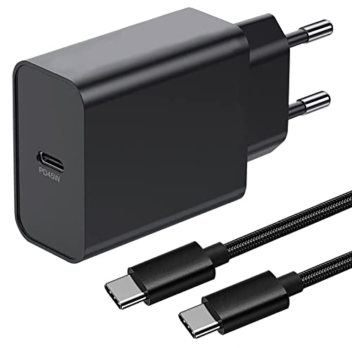 45W USB C Ladegerät und Ladekabel für Samsung Galaxy S24/S24 Plus/S24 Ultra/S23+/S22 Ultra/S23 Ultra/S21/S23 FE,Note 20,A54 A25 A53 A33 A34 A55 5G/Z Fold 5 4,PD 3.0 Netzteil Schnellladegerät Adapter von YBPowercable