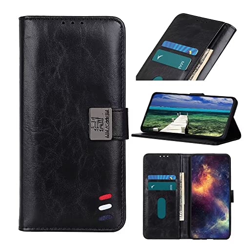 YBROY Handyhülle für Asus ROG Phone 7 Ultimate Hülle, Mit Kartenfach und Standfunktion, Premium Leder Flip Cover Brieftasche Case, Schutzhülle für Asus ROG Phone 7 Ultimate.(Schwarz) von YBROY