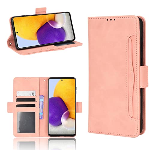 YBROY Handyhülle für Asus Zenfone 9 Hülle, Mit Kartenfach und Standfunktion, Premium Leder Flip Cover Brieftasche Case, Schutzhülle für Asus Zenfone 9.(Rosa) von YBROY