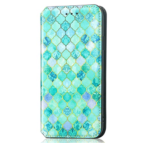 YBROY Handyhülle für LG Velvet Hülle, Mit Kartenfach und Standfunktion, Premium Leder Flip Cover Brieftasche Case, Schutzhülle für LG Velvet.(Smaragd) von YBROY