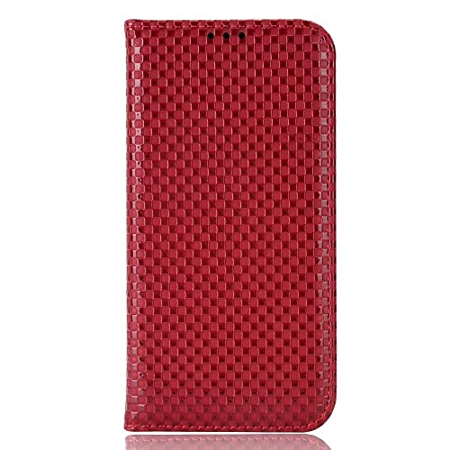 YBROY Handyhülle für Oukitel C36 Hülle, Mit Kartenfach und Standfunktion, Premium Leder Flip Cover Brieftasche Case, Schutzhülle für Oukitel C36.(Rot) von YBROY