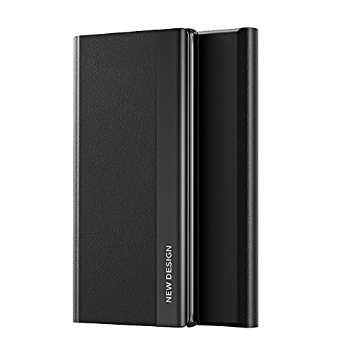 YBROY Handyhülle für Xiaomi Poco X6 5G Hülle. Magnetverschluss Flip Case, Stoßfest, Hratzfest, Klapphalterung, Schutzhülle für Xiaomi Poco X6 5G.(Schwarz) von YBROY