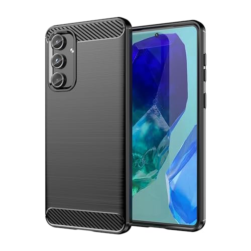 YBROY Hülle für Samsung Galaxy M55 5G, Kratzfest, Ultradünne Soft TPU Silikon Case, Stoßfest Handyhülle Cover Schutzhülle für Samsung Galaxy M55 5G.(Schwarz) von YBROY