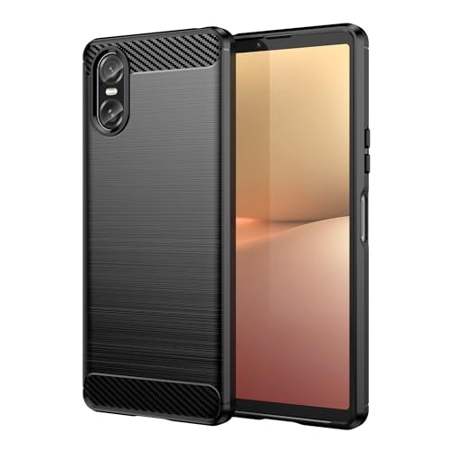 YBROY Hülle für Sony Xperia 10 VI, Kratzfest, Ultradünne Soft TPU Silikon Case, Stoßfest Handyhülle Cover Schutzhülle für Sony Xperia 10 VI.(Schwarz) von YBROY