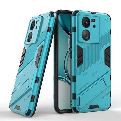 YBROY Hülle für Xiaomi 13T Pro 5G, Soft TPU + Hard PC, Ganzkörper Robuste Stoßfeste Schutzhülle, Standfunktion, Handyhülle Cover Case für Xiaomi 13T Pro 5G.(Blau) von YBROY
