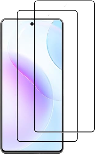 YBROY Schutzfolie Kompatibel für ZTE Blade V40 Design, [2 PACK] Full Screen Panzerglasfolie, 9H Härte, HD Klar, Displayschutzfolie für ZTE Blade V40 Design. von YBROY