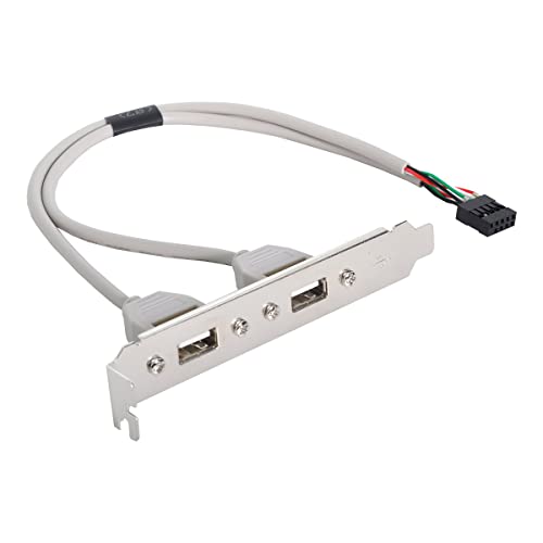 Chenyang 40 cm Dual USB 2.0 Typ A Female auf Motherboard 9 Pin Header Kabel mit PCI-Halterung Schraube Panel von YC