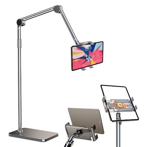 Tablet Bodenständer,Tablet Halterung 360 Grad Drehbar Höhenverstellbarer Metall Tablet Halter mit Ausziehbarer Arm für Zuhause Bett Sofa Kompatibel mit 4-12.8" iPad iPhone Kindle E-Reader (3 Segment) Tablet Bodenständer,Tablet Halterung 360 Grad Drehbar Höhenverstellbarer Metall Tablet Halter mit Ausziehbarer Arm für Zuhause Bett Sofa Kompatibel mit 4-12.8" iPad iPhone Kindle E-Reader (3 Segment) von YCBTREE