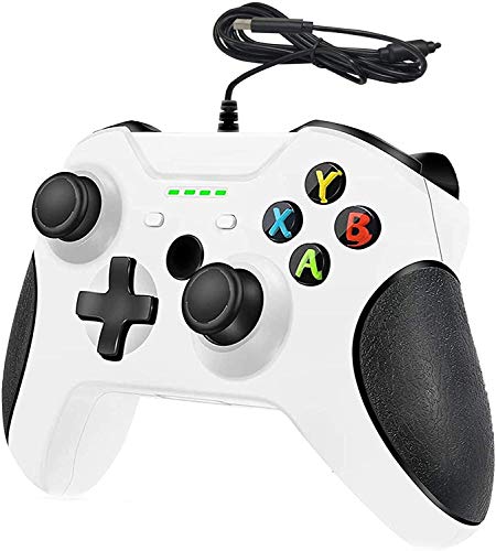 Kabelgebundener Controller für PC Windows, kabelgebundener Game-Controller mit Modus-Steuerung, Dual-Vibration, neuartiges Design für PC Windows 10/11 (nicht kompatibel mit Xbox One) von YCCTEAM